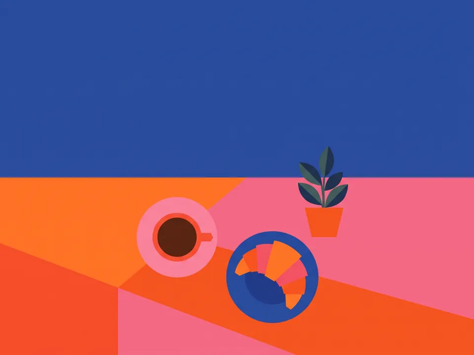 Colour block: Big flat fields of bright colour