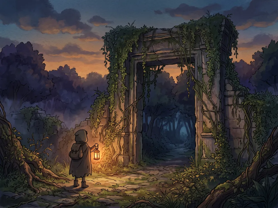 Painted animation: Hand-painted backgrounds, soft cel figures