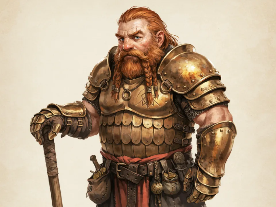 Painted concept: Game concept art on parchment