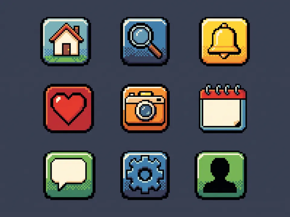 Pixel: 16-bit pixels in a small palette