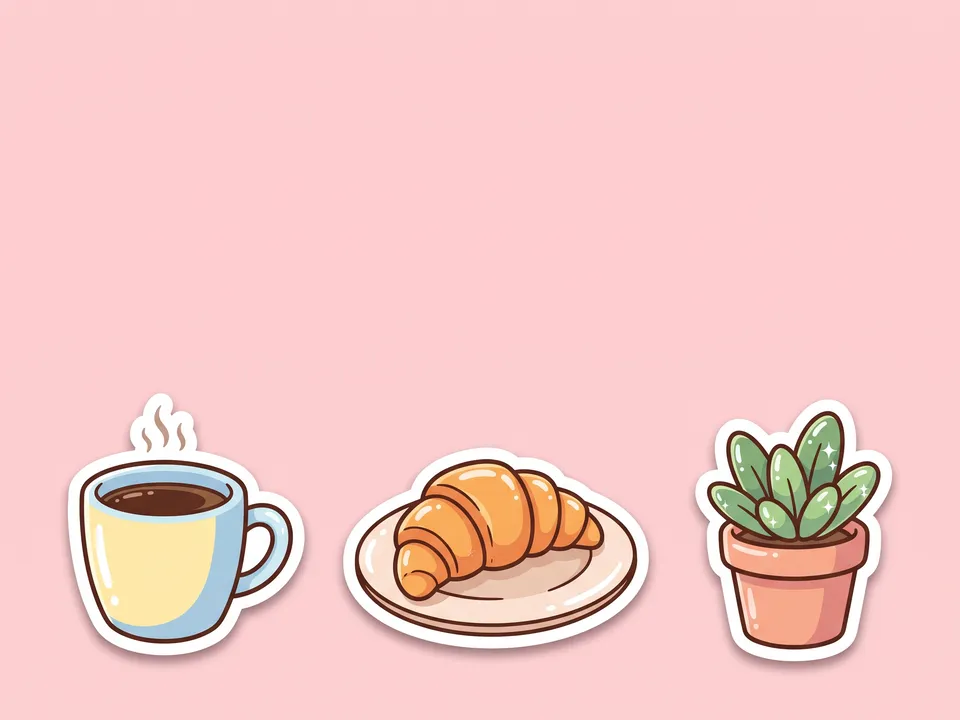 Stickers: Die-cut stickers with white borders