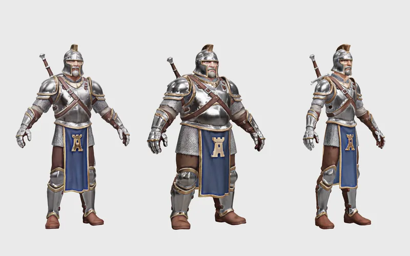 Character gear: base body, gear sheet, wearing the gear and 3d model