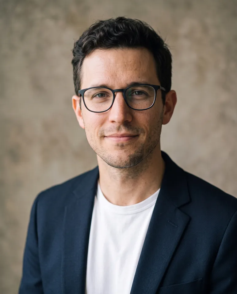 Editorial from the Headshots workflow, made for “Professional headshots for my LinkedIn, my website and conference speaker bios”