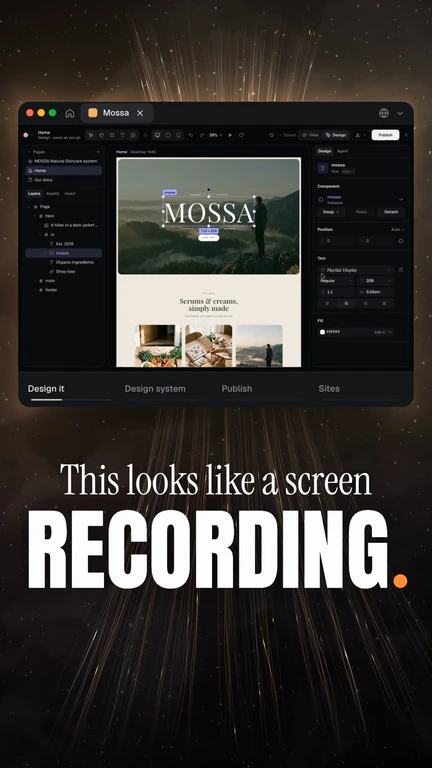 Reel from the HTML reel workflow, made for “Turn my post about the landing pages I made with MiniMax M3.1 Flash into a reel, in my voice: comment PROMPTS for the whole process”