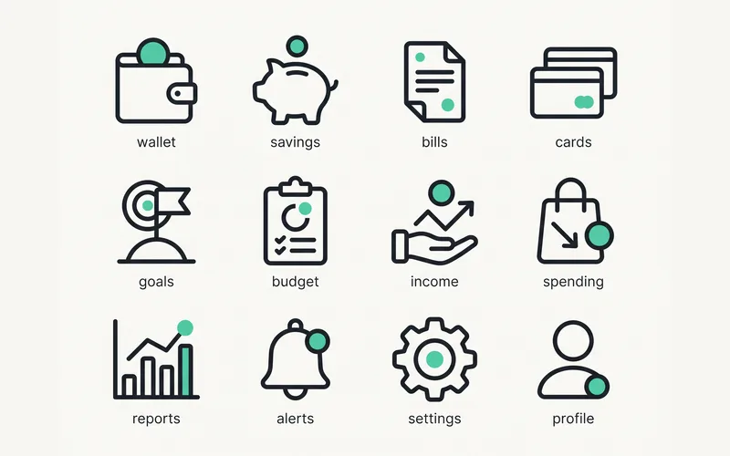 Icon set: icon sheet and svg icons