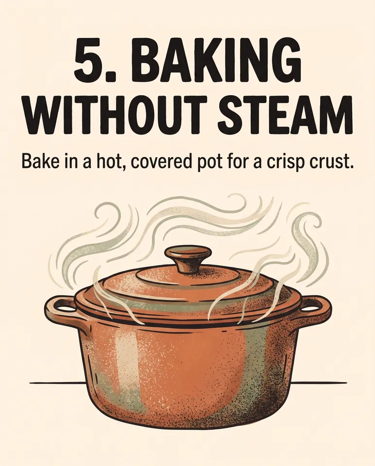 Slide 6 from the Instagram carousel workflow, made for “5 mistakes beginners make with sourdough, for our bakery’s Instagram”