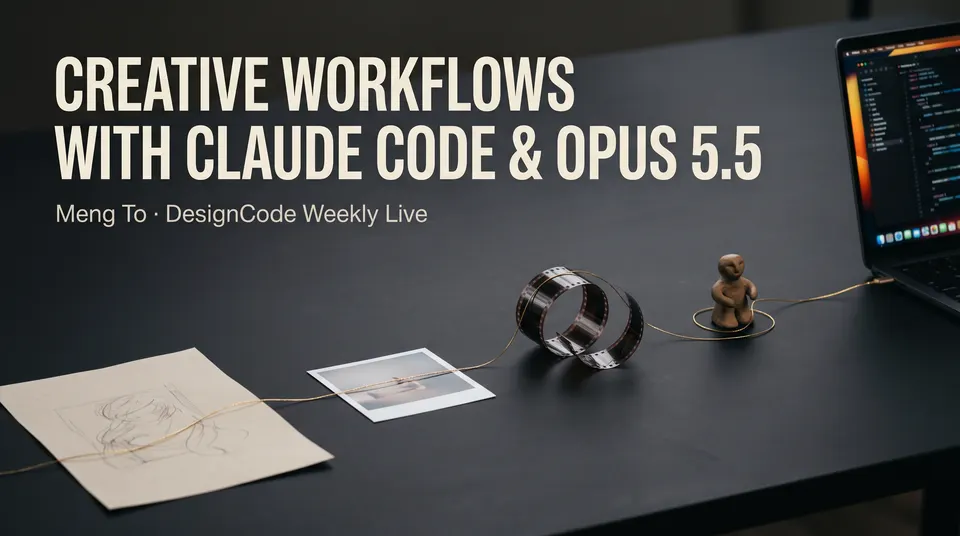 Chapter 1 from the Long-form product video workflow, made for “A four-minute intro for a live webinar on creative workflows with Fil, from one brief to pictures, video, 3D and a site”