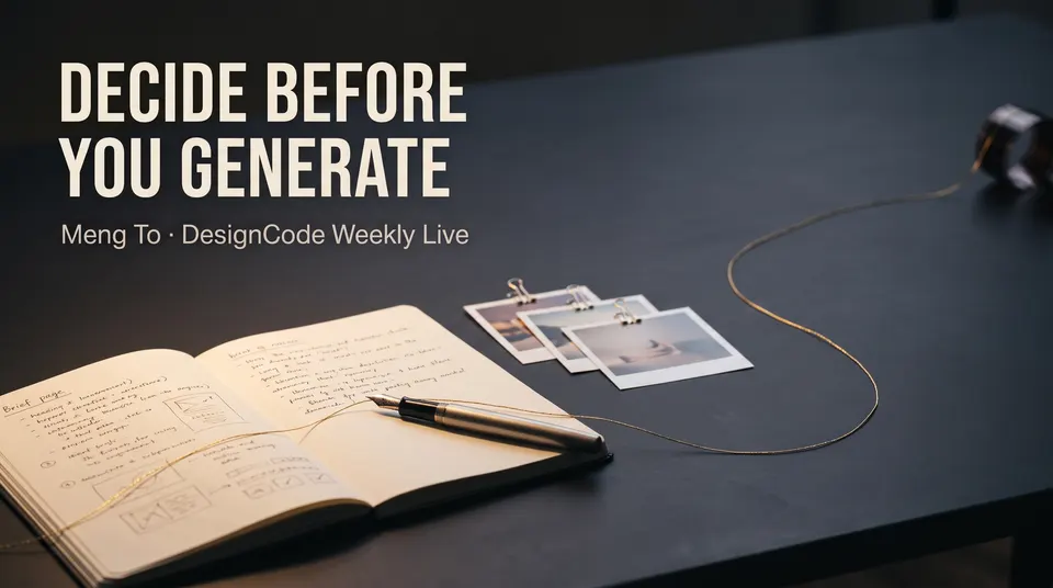 Chapter 3 from the Long-form product video workflow, made for “A four-minute intro for a live webinar on creative workflows with Fil, from one brief to pictures, video, 3D and a site”