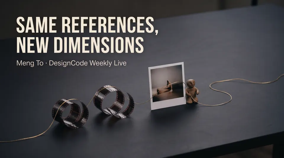 Chapter 5 from the Long-form product video workflow, made for “A four-minute intro for a live webinar on creative workflows with Fil, from one brief to pictures, video, 3D and a site”