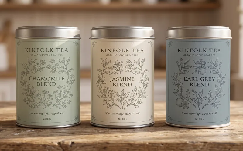 Packaging design: front, back, pack shot and range