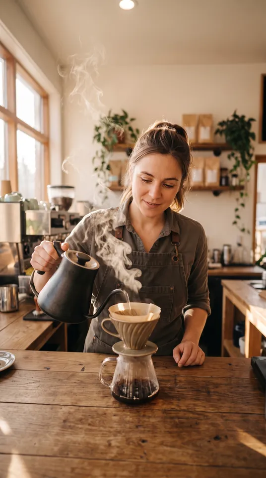 Scene 3 from the Reel planner workflow, made for “A 30-second Reel for our coffee shop: three tricks for better coffee at home”