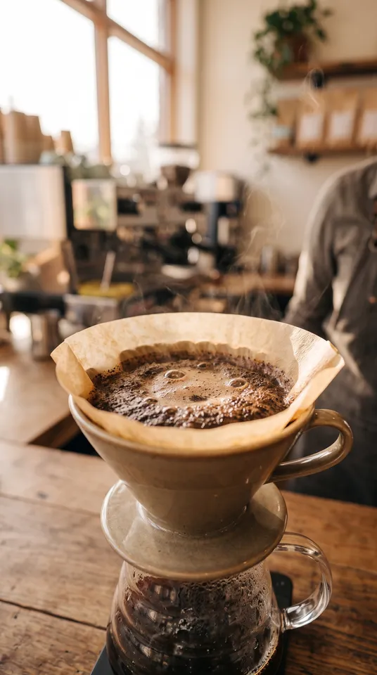 Scene 4 from the Reel planner workflow, made for “A 30-second Reel for our coffee shop: three tricks for better coffee at home”
