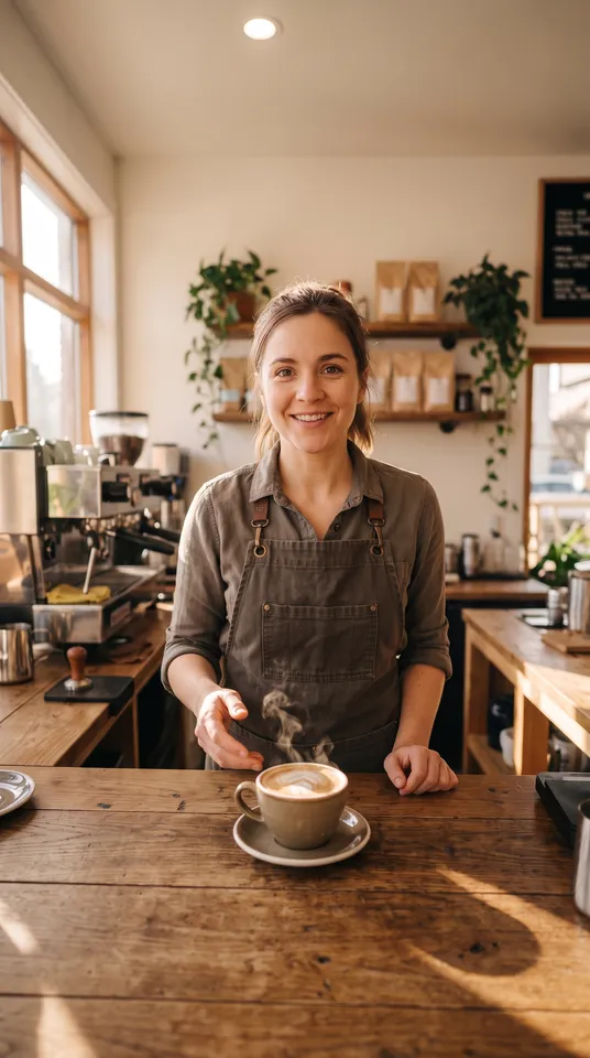 Scene 5 from the Reel planner workflow, made for “A 30-second Reel for our coffee shop: three tricks for better coffee at home”